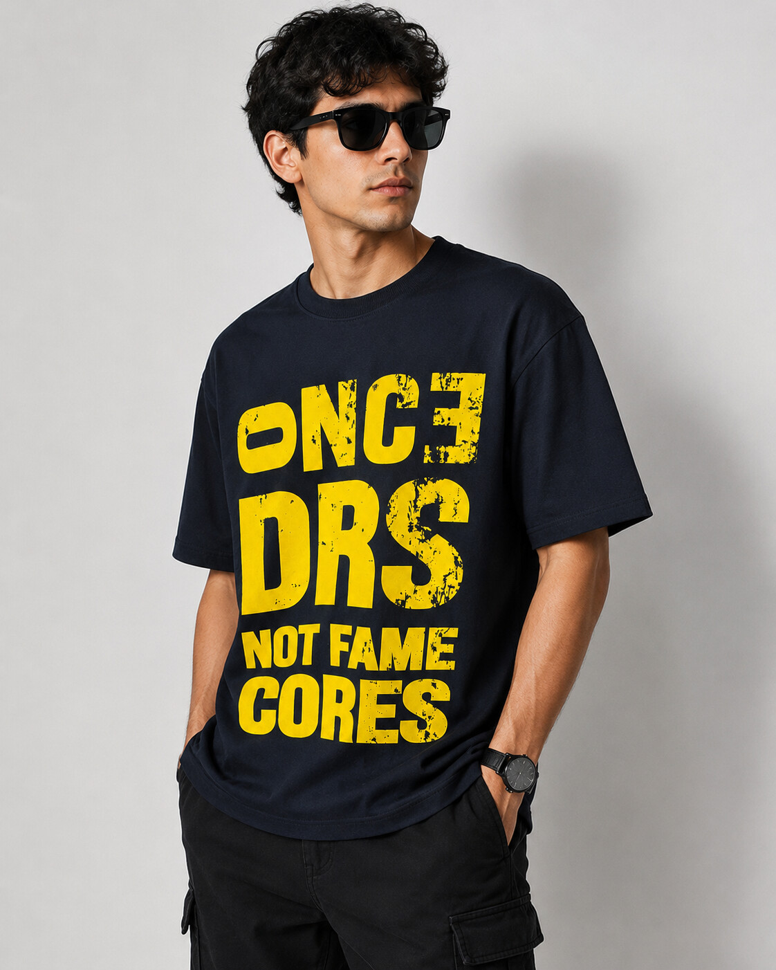 Ballucci Relaxed Fit Graphic Tee – Navy